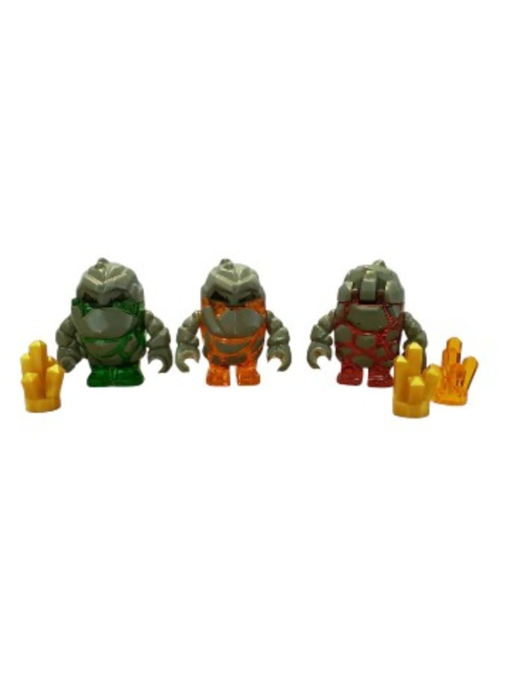 LEGO Power Miners Rock Monster Minifigure 3 Mini Figs Firox Meltrox Boulderax